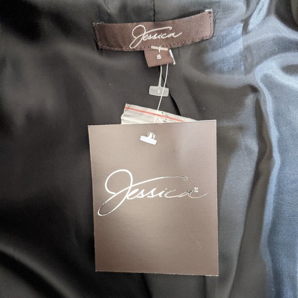 NWT Jessica Black Boxy Blazer Sueded Texture - Picture 7 of 9